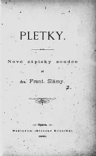 Pletky : nové zápisky soudce
