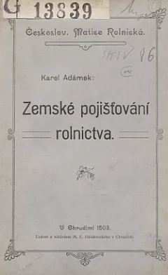 Zemské pojišťování rolnictva