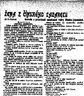 Žena z čínského lazaretu