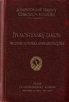 Živnostenský zákon pre územie Slovenska a Podkarpadskej Rusi