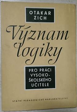 Význam logiky pro práci vysokoškolského učitele