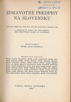 Zdravotné predpisy na Slovensku